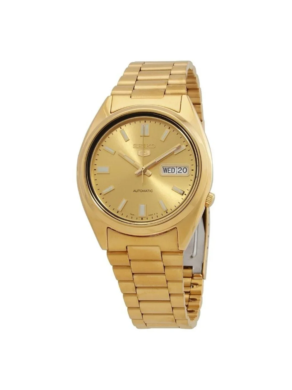 NWT Seiko Series 5 Automatic Gold Dial Men's Watch